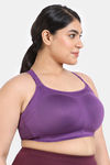 Zelocity True Curv High Impact Quick Dry Sports Bra - Sunset Purple — thumbnail 4